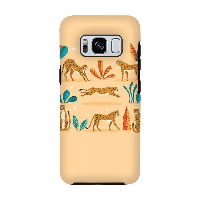 Galaxy S8 StrongFit Cheetahs beige by Jelena Obradovic