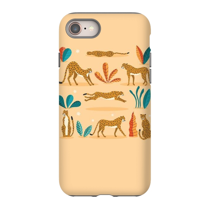 iPhone SE StrongFit Cheetahs beige by Jelena Obradovic