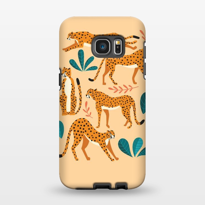 Galaxy S7 EDGE StrongFit Cheetahs beige 02 by Jelena Obradovic