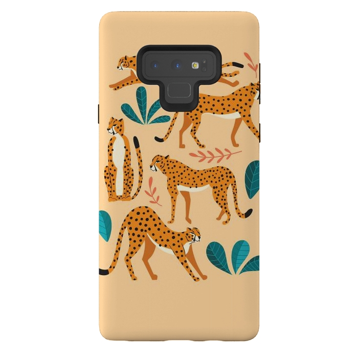 Galaxy Note 9 StrongFit Cheetahs beige 02 by Jelena Obradovic