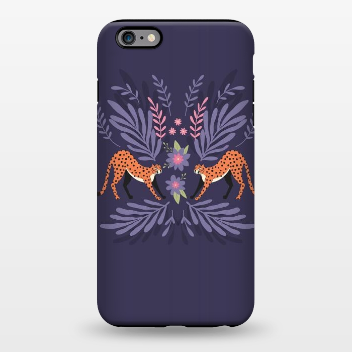 iPhone 6/6s plus StrongFit Cheetahs pair purple by Jelena Obradovic