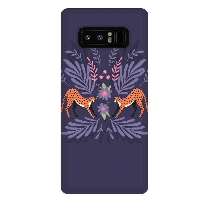 Galaxy Note 8 StrongFit Cheetahs pair purple by Jelena Obradovic
