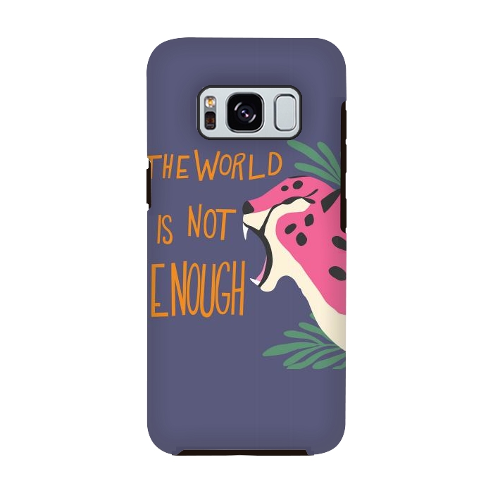 Galaxy S8 StrongFit Cheetah - the world is not enough, purple by Jelena Obradovic