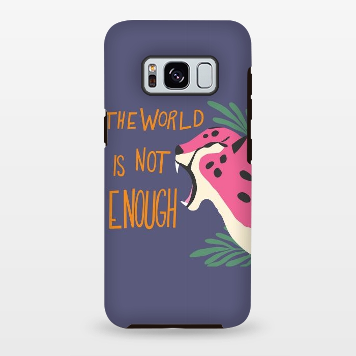 Galaxy S8 plus StrongFit Cheetah - the world is not enough, purple by Jelena Obradovic