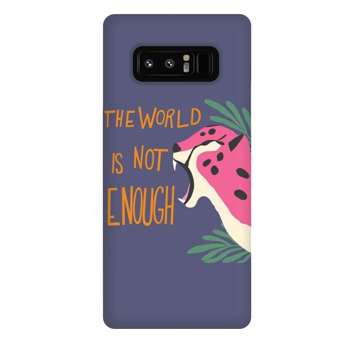 Galaxy Note 8 StrongFit Cheetah - the world is not enough, purple by Jelena Obradovic