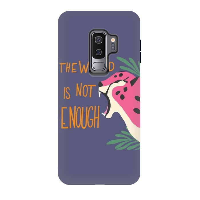 Galaxy S9 plus StrongFit Cheetah - the world is not enough, purple by Jelena Obradovic