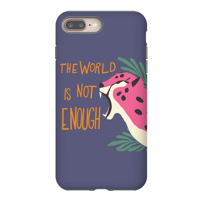 iPhone 8 plus StrongFit Cheetah - the world is not enough, purple by Jelena Obradovic