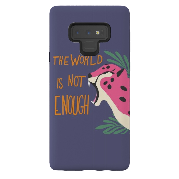 Galaxy Note 9 StrongFit Cheetah - the world is not enough, purple by Jelena Obradovic