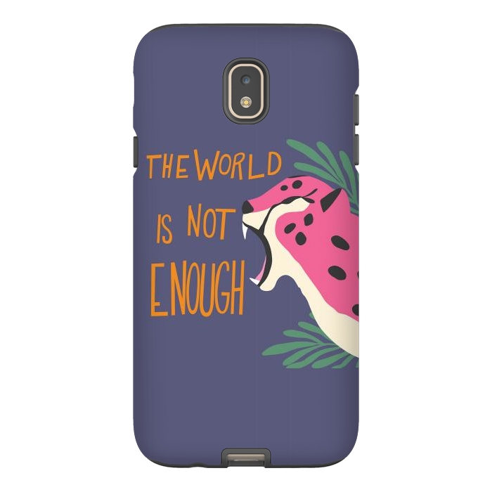 Galaxy J7 StrongFit Cheetah - the world is not enough, purple by Jelena Obradovic