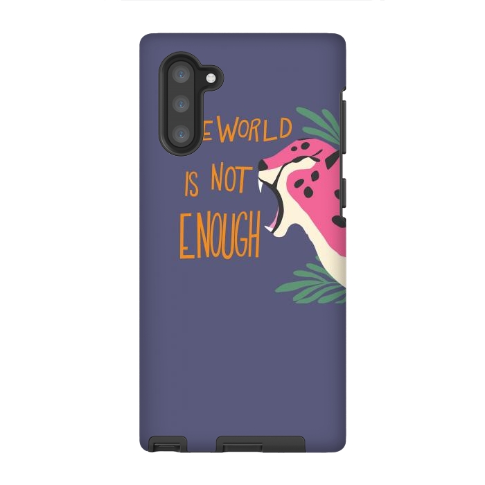 Galaxy Note 10 StrongFit Cheetah - the world is not enough, purple by Jelena Obradovic