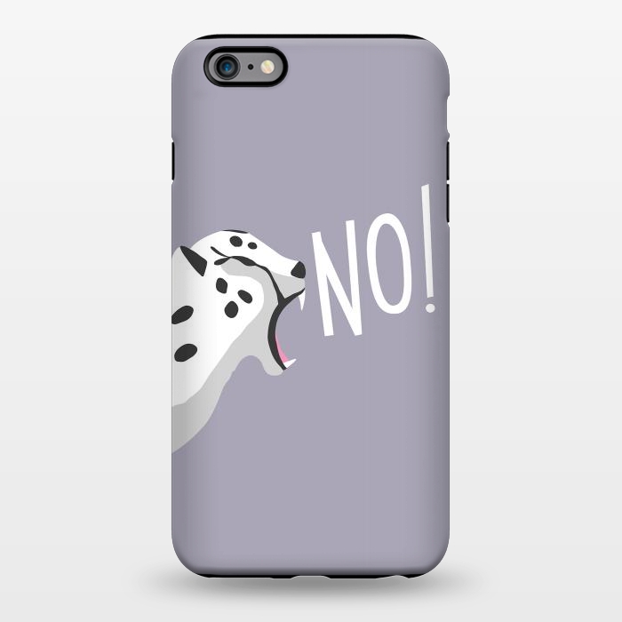 iPhone 6/6s plus StrongFit Cheetah roaring NO, purple by Jelena Obradovic