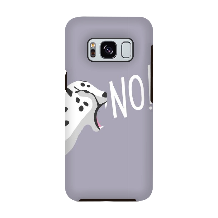 Galaxy S8 StrongFit Cheetah roaring NO, purple by Jelena Obradovic