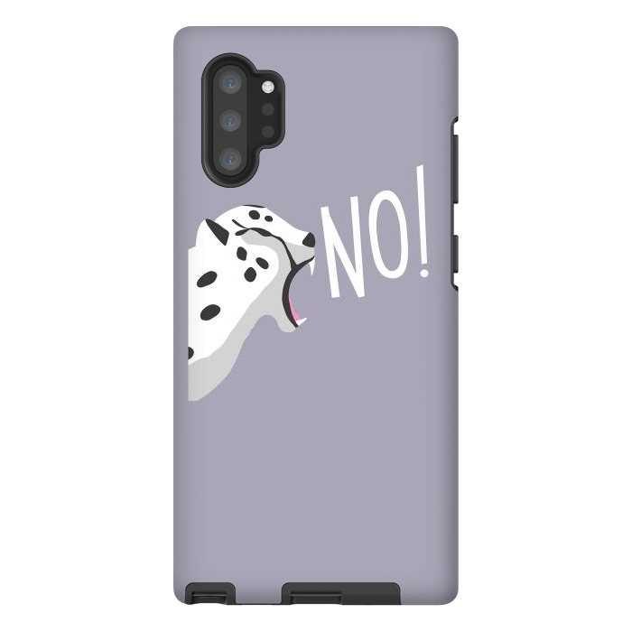 Galaxy Note 10 plus StrongFit Cheetah roaring NO, purple by Jelena Obradovic