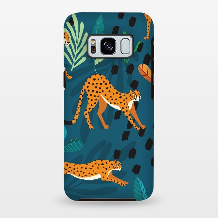 Galaxy S8 plus StrongFit Cheetah pattern 01 by Jelena Obradovic