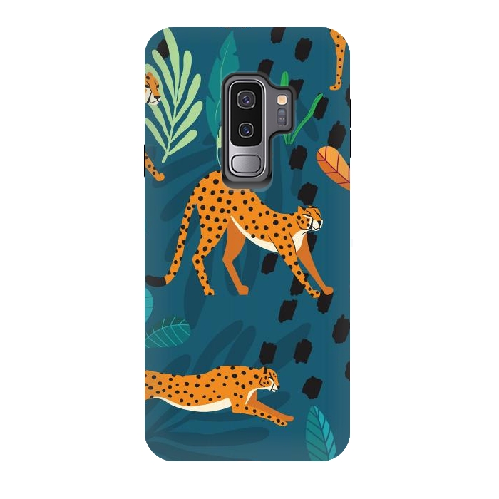Galaxy S9 plus StrongFit Cheetah pattern 01 by Jelena Obradovic