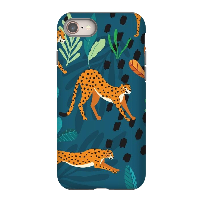 iPhone 8 StrongFit Cheetah pattern 01 by Jelena Obradovic