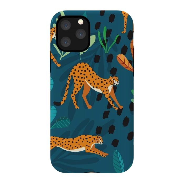 iPhone 11 Pro StrongFit Cheetah pattern 01 by Jelena Obradovic