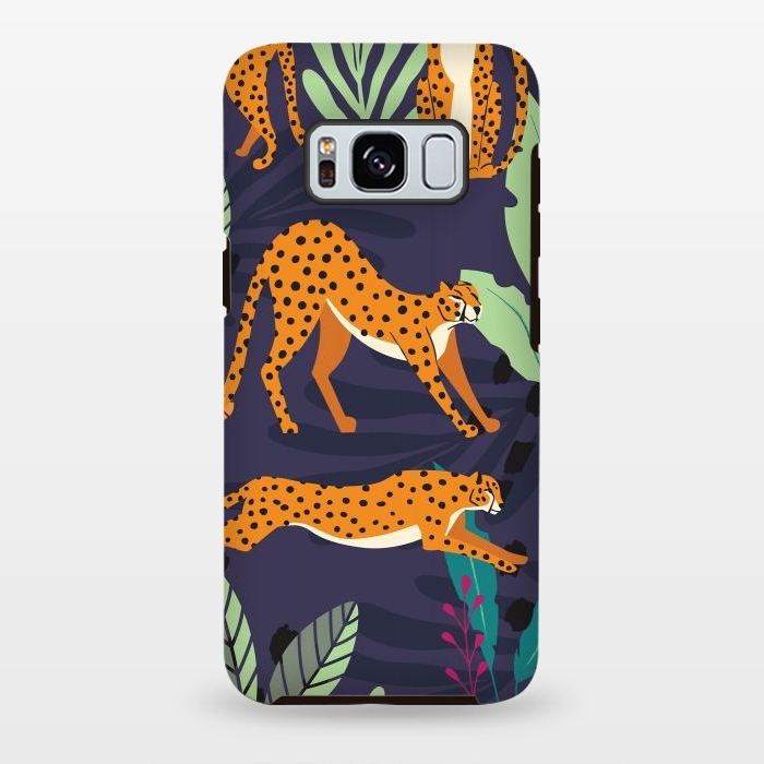 Galaxy S8 plus StrongFit Cheetah pattern 02 by Jelena Obradovic