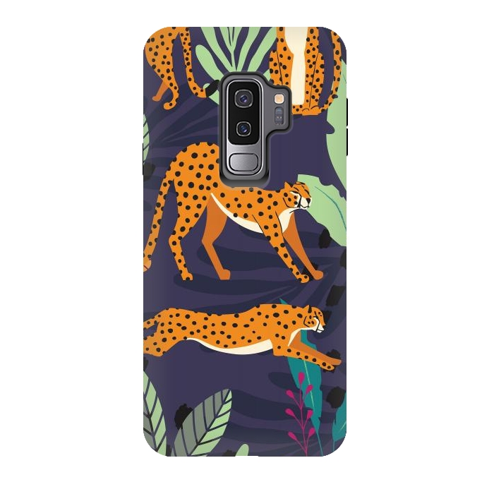Galaxy S9 plus StrongFit Cheetah pattern 02 by Jelena Obradovic