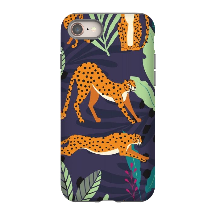 iPhone 8 StrongFit Cheetah pattern 02 by Jelena Obradovic
