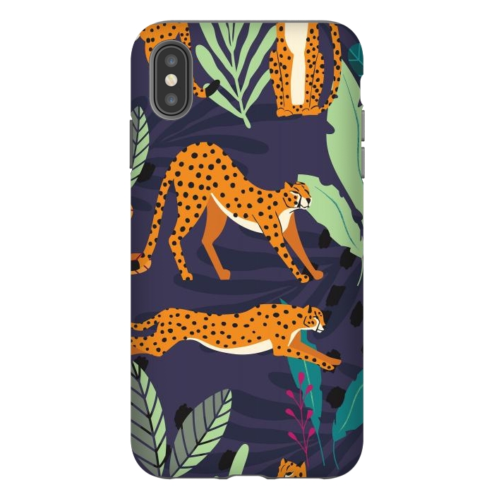 iPhone Xs Max StrongFit Cheetah pattern 02 by Jelena Obradovic