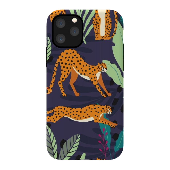 iPhone 11 Pro StrongFit Cheetah pattern 02 by Jelena Obradovic