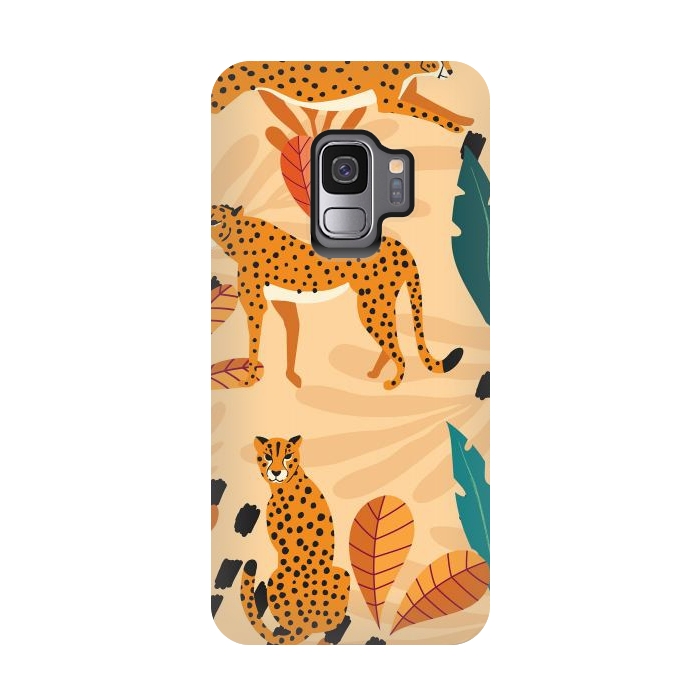 Galaxy S9 StrongFit Cheetah pattern 03 by Jelena Obradovic