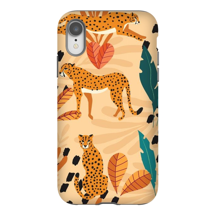 iPhone Xr StrongFit Cheetah pattern 03 by Jelena Obradovic
