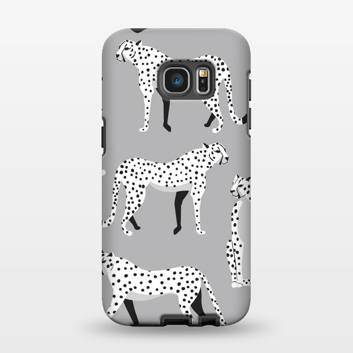 Galaxy S7 EDGE StrongFit Cheetah pattern 04 by Jelena Obradovic