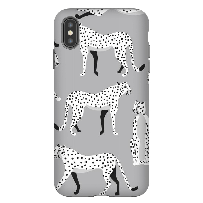 iPhone Xs Max StrongFit Cheetah pattern 04 by Jelena Obradovic