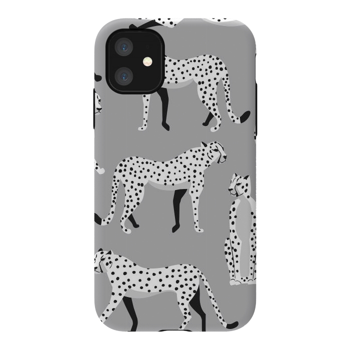 iPhone 11 StrongFit Cheetah pattern 04 by Jelena Obradovic