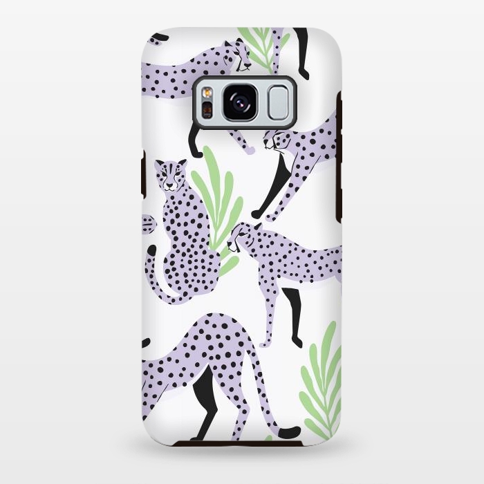 Galaxy S8 plus StrongFit Cheetah pattern 05 by Jelena Obradovic
