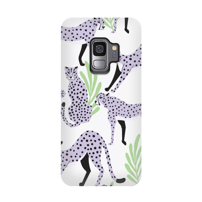 Galaxy S9 StrongFit Cheetah pattern 05 by Jelena Obradovic