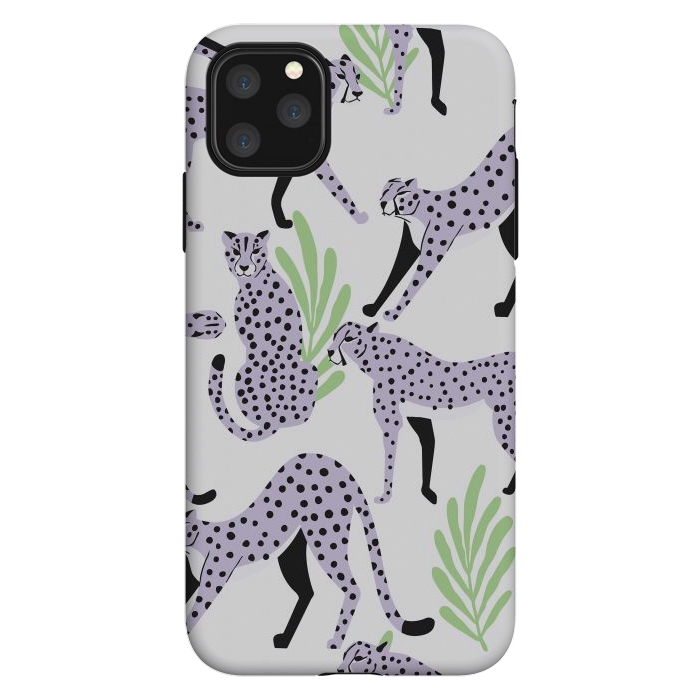 iPhone 11 Pro Max StrongFit Cheetah pattern 05 by Jelena Obradovic