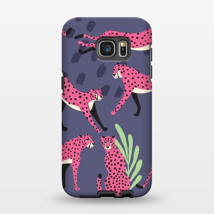 Galaxy S7 EDGE StrongFit Cheetah pattern 06 by Jelena Obradovic