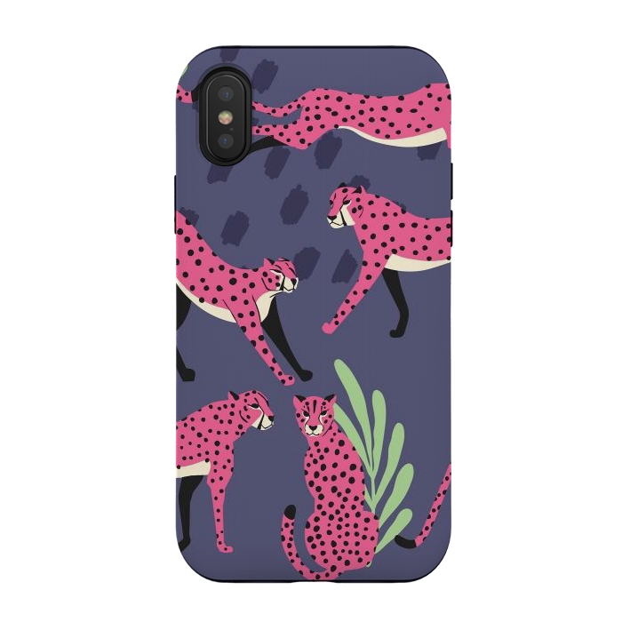 iPhone Xs / X StrongFit Cheetah pattern 06 by Jelena Obradovic