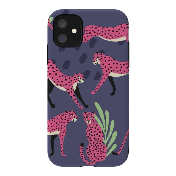iPhone 11 StrongFit Cheetah pattern 06 by Jelena Obradovic