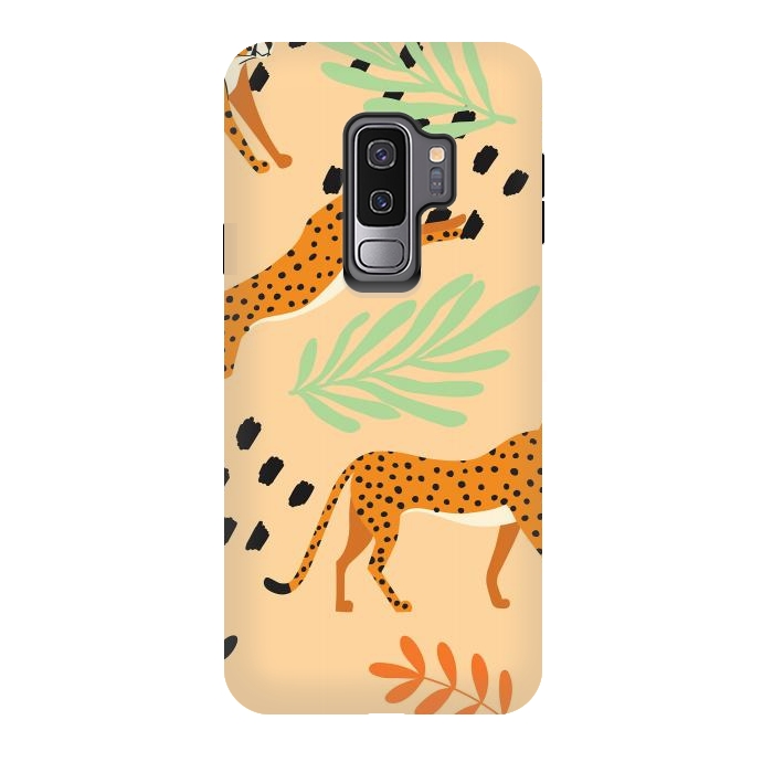 Galaxy S9 plus StrongFit Cheetah pattern 07 by Jelena Obradovic