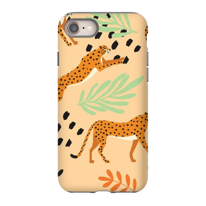 iPhone 8 StrongFit Cheetah pattern 07 by Jelena Obradovic