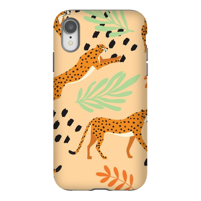 iPhone Xr StrongFit Cheetah pattern 07 by Jelena Obradovic