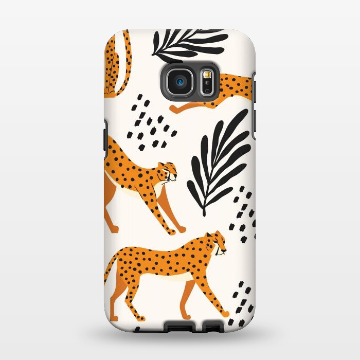 Galaxy S7 EDGE StrongFit Cheetah pattern 09 by Jelena Obradovic