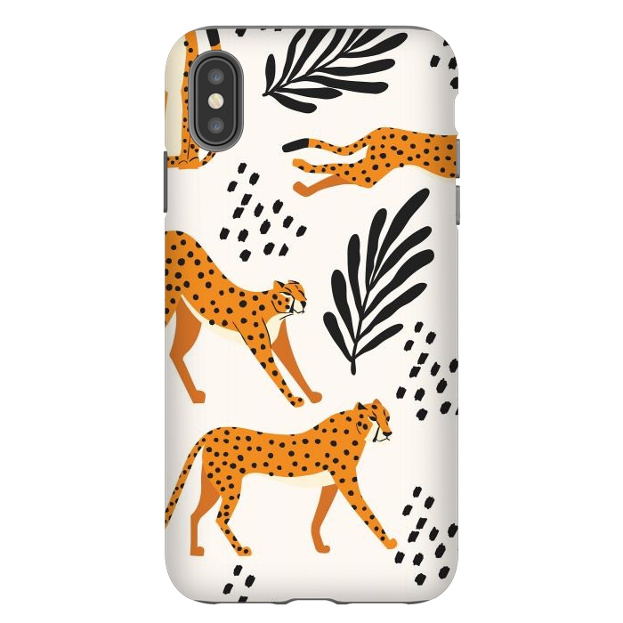 iPhone Xs Max StrongFit Cheetah pattern 09 by Jelena Obradovic