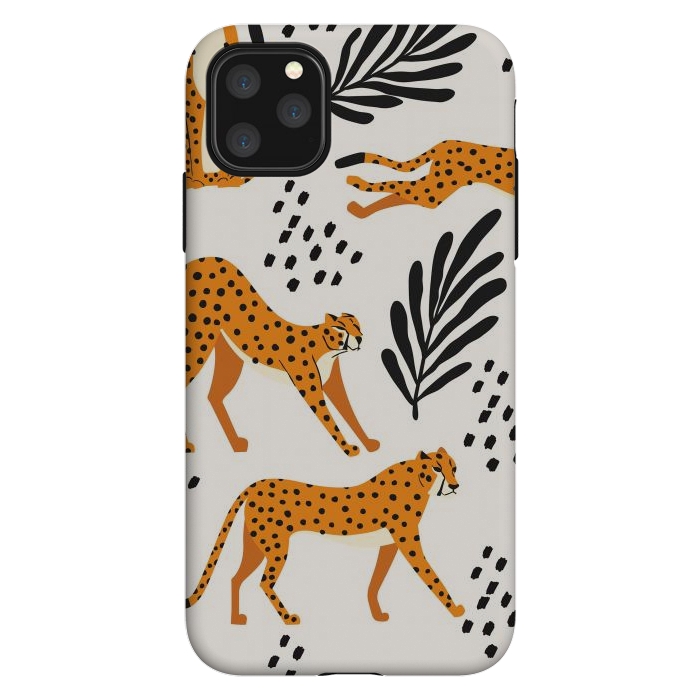iPhone 11 Pro Max StrongFit Cheetah pattern 09 by Jelena Obradovic
