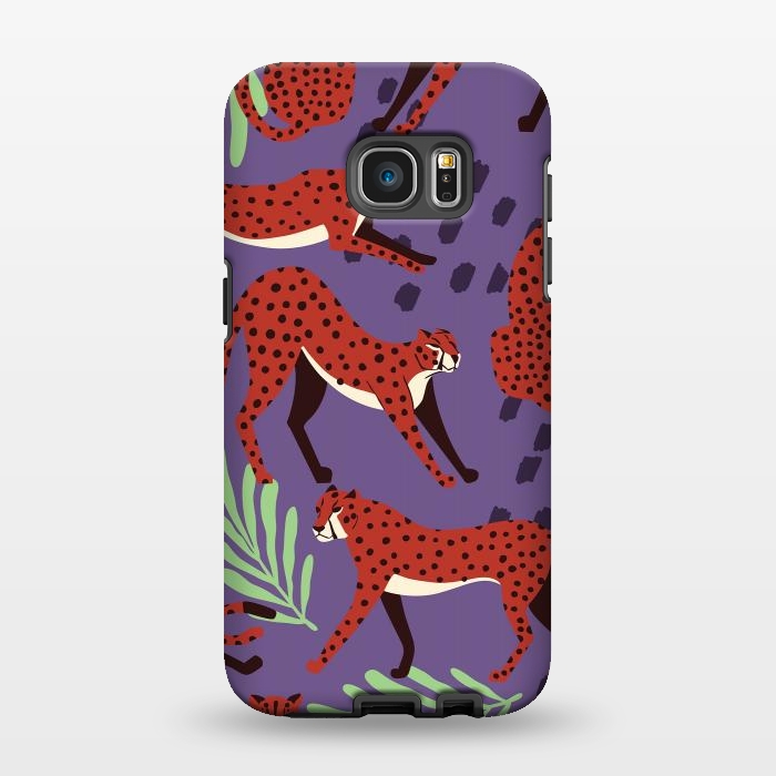 Galaxy S7 EDGE StrongFit Cheetah pattern 10 by Jelena Obradovic