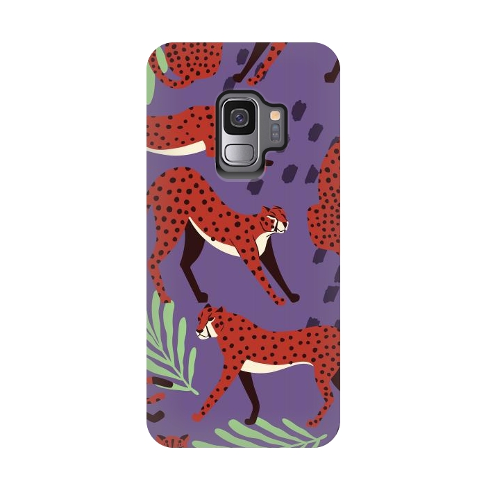 Galaxy S9 StrongFit Cheetah pattern 10 by Jelena Obradovic