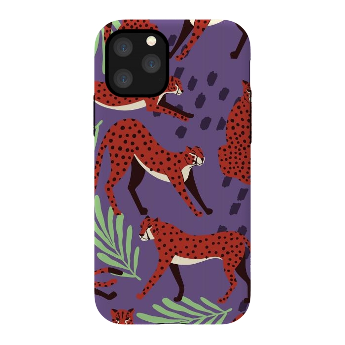 iPhone 11 Pro StrongFit Cheetah pattern 10 by Jelena Obradovic