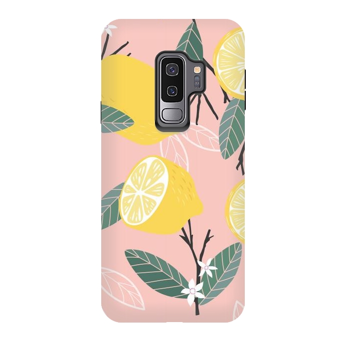 Galaxy S9 plus StrongFit Lemon pattern 01 by Jelena Obradovic