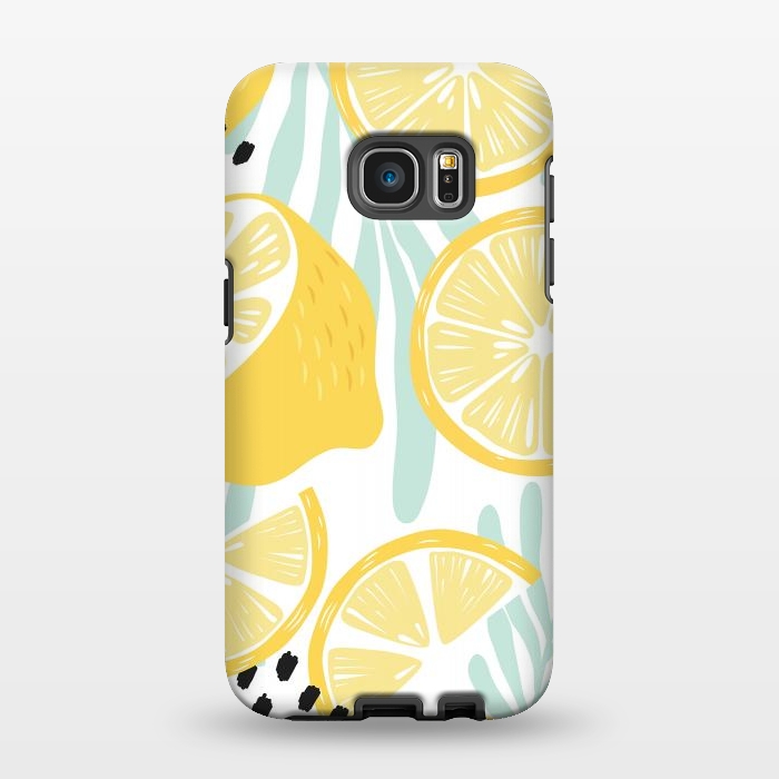 Galaxy S7 EDGE StrongFit Lemon pattern 02 by Jelena Obradovic