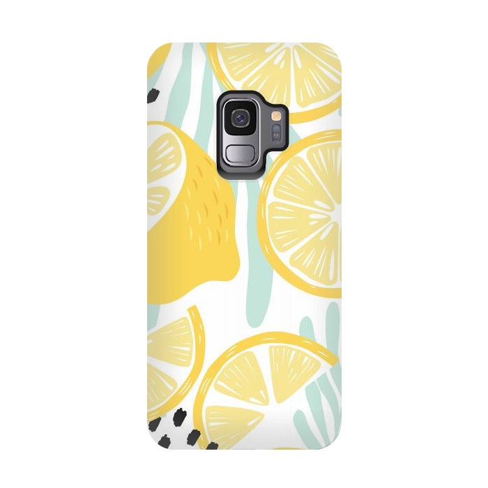 Galaxy S9 StrongFit Lemon pattern 02 by Jelena Obradovic