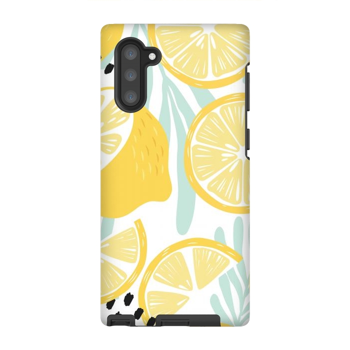 Galaxy Note 10 StrongFit Lemon pattern 02 by Jelena Obradovic